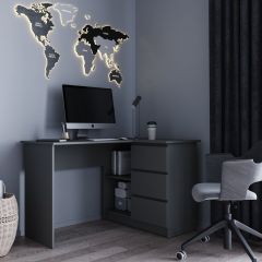МОРИ МС-16 Стол угловой УНИ (графит) в Кургане - kurgan.mebel24.online | фото