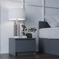 МОРИ ТПМ 400.1 Тумба прикроватная (графит) в Кургане - kurgan.mebel24.online | фото