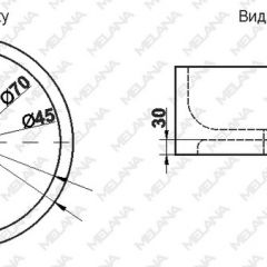 Накладная раковина melana mln-7076b (черная) в Кургане - kurgan.mebel24.online | фото 2