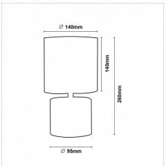 Настольная лампа декоративная Lucide Greasby 47502/81/38 в Кургане - kurgan.mebel24.online | фото 4