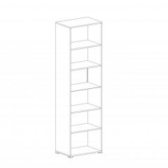 НИЦЦА Гостиная Шкаф-витрина 1 дв в Кургане - kurgan.mebel24.online | фото 2