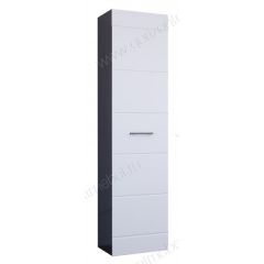 Пенал Ненси 400 (Венге/Белый глянец) в Кургане - kurgan.mebel24.online | фото