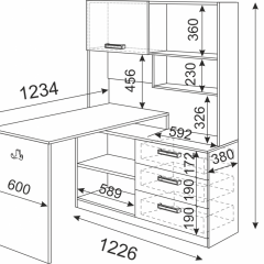 Подростковая Волкер (модульная) в Кургане - kurgan.mebel24.online | фото 23