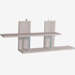 Полка навесная "Умная" ПН 1 (Ясень шимо светлый) в Кургане - kurgan.mebel24.online | фото