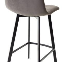Полубарный стул CHILLI-QB SQUARE графит #14, велюр / черный каркас (H=66cm) М-City в Кургане - kurgan.mebel24.online | фото 2