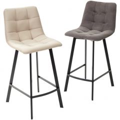 Полубарный стул CHILLI-QB SQUARE графит #14, велюр / черный каркас (H=66cm) М-City в Кургане - kurgan.mebel24.online | фото 5