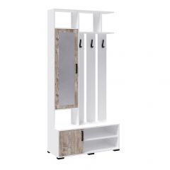 Прихожая Бриз Центральная секция (Белый/ Дуб юкон) в Кургане - kurgan.mebel24.online | фото