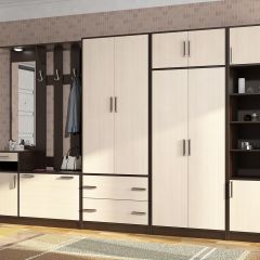 Прихожая ДИАНА-4 сек №3 (Венге/Дуб молочный) в Кургане - kurgan.mebel24.online | фото 3
