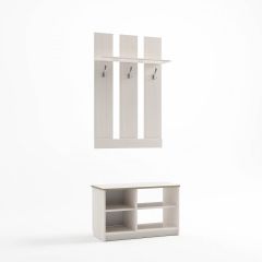 Прихожая Дуэт (Бодега белая) в Кургане - kurgan.mebel24.online | фото 2