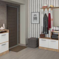 Прихожая Энтер (Белый/Дуб Сонома) Комплектация 2 в Кургане - kurgan.mebel24.online | фото