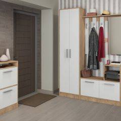 Прихожая Энтер (Белый/Дуб Сонома) Комплектация 3 в Кургане - kurgan.mebel24.online | фото