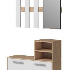 Прихожая Энтер (Белый/Дуб Сонома) Комплектация 3 в Кургане - kurgan.mebel24.online | фото 4