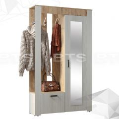 Прихожая Франк (Крафт/Ясень белый) в Кургане - kurgan.mebel24.online | фото 3