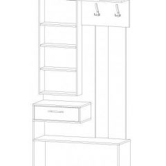 ИНФИНИТИ Прихожая (Секция с зеркалом + 2 шкафа-пенала) в Кургане - kurgan.mebel24.online | фото 6