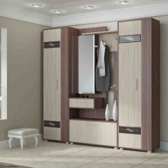 ИНФИНИТИ Прихожая (Секция с зеркалом + 2 шкафа-пенала) в Кургане - kurgan.mebel24.online | фото 2