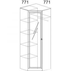 Прихожая Инна 4 Денвер темный в Кургане - kurgan.mebel24.online | фото 5