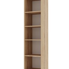 ИТАЛИЯ П-400 Пенал 2 дв. (Дуб сонома/Белый глянец) в Кургане - kurgan.mebel24.online | фото 2