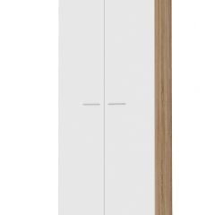 ИТАЛИЯ ШК-800 Шкаф 2 дв. (Дуб сонома/Белый глянец) в Кургане - kurgan.mebel24.online | фото