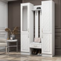ЛИБЕРТИ Прихожая МДФ (Белое дерево) в Кургане - kurgan.mebel24.online | фото