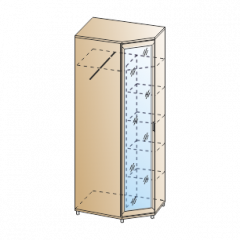 Прихожая Мелисса композиция 10 (Гикори Джексон светлый) в Кургане - kurgan.mebel24.online | фото 6
