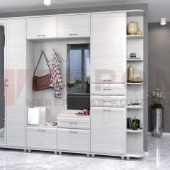 Прихожая Мелисса композиция 5 (Снежный Ясень) в Кургане - kurgan.mebel24.online | фото