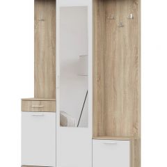 Прихожая ПР 1 (Дуб Сонома/Белый) в Кургане - kurgan.mebel24.online | фото 3