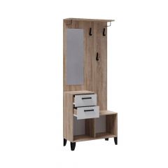 Прихожая Витра Центральная секция (Белый/Дуб сонома) в Кургане - kurgan.mebel24.online | фото 2