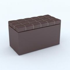 Пуф КВАДРО тип 2 Коричневый в Кургане - kurgan.mebel24.online | фото 2