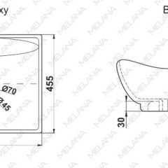 Раковина MELANA MLN-7211 в Кургане - kurgan.mebel24.online | фото 2