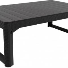 Раскладной стол Лион с регулируемой высотой столешницы (Lyon rattan table) графит (h400/650) в Кургане - kurgan.mebel24.online | фото 2