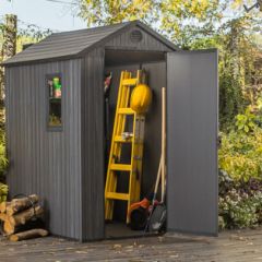 Сарай Дарвин 4х6 (Darwin 4x6) серый в Кургане - kurgan.mebel24.online | фото 4