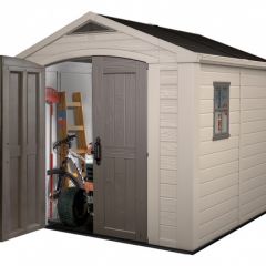 Сарай Фактор 8х8 (Factor 8x8) бежевый/серо-коричневый в Кургане - kurgan.mebel24.online | фото 7