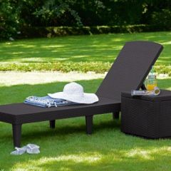 Шезлонг Джайпур (Jaipur Sun lounger) виски-коричневый в Кургане - kurgan.mebel24.online | фото 2