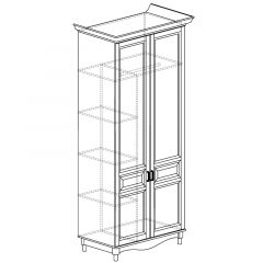 Шкаф 2-х дверный №401 Прованс в Кургане - kurgan.mebel24.online | фото 2