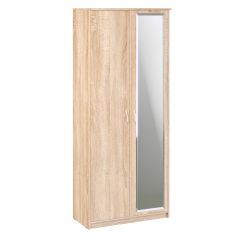 Шкаф 2-х створчатый Дуэт Люкс с зеркалом в Кургане - kurgan.mebel24.online | фото