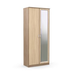 Шкаф 2-х створчатый Дуэт Люкс с зеркалом в Кургане - kurgan.mebel24.online | фото 3