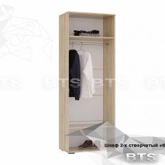 ФЛАЙ Шкаф 2-х створчатый ШК-04 (дуб сонома/белый) в Кургане - kurgan.mebel24.online | фото 4