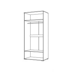 Шкаф 2Д Вегас (1000) в Кургане - kurgan.mebel24.online | фото 2