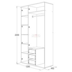 Шкаф 3-х дверный Ольга-14 в Кургане - kurgan.mebel24.online | фото 2
