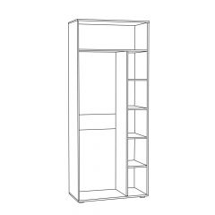 Шкаф для одежды 1751 Бьянка в Кургане - kurgan.mebel24.online | фото 2