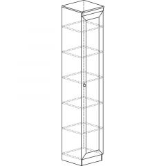 Шкаф для посуды №602 "Инна" Денвер светлый в Кургане - kurgan.mebel24.online | фото 3
