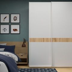 Шкаф-купе 1400 серии SOFT D6+D6+B2+PL3 (2 ящика+2штанги) профиль «Капучино» в Кургане - kurgan.mebel24.online | фото 5