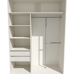 Шкаф-купе 1400 серии SOFT D8+D2+B2+PL4 (2 ящика+F обр.штанга) профиль «Капучино» в Кургане - kurgan.mebel24.online | фото 2