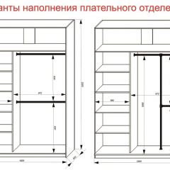 Шкаф-купе 1600 серии SOFT D6+D4+B2+PL2 (2 ящика+1штанга+1 полка) профиль «Капучино» в Кургане - kurgan.mebel24.online | фото 9