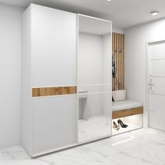 Шкаф-купе 1600 серии SOFT D6+D4+B2+PL2 (2 ящика+1штанга+1 полка) профиль «Капучино» в Кургане - kurgan.mebel24.online | фото 5