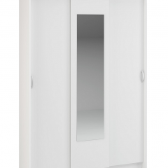 Шкаф-купе Бассо 1300 (Белый) в Кургане - kurgan.mebel24.online | фото