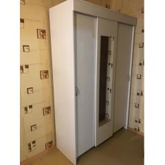 Шкаф-купе Бассо 1300 (Белый) в Кургане - kurgan.mebel24.online | фото 4