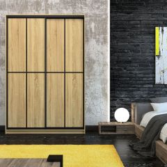 Шкаф-купе Лофт 1600 Шк16-60 (Дуб Сонома) в Кургане - kurgan.mebel24.online | фото