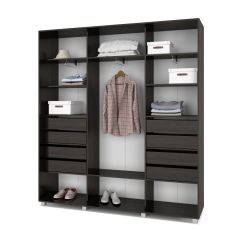 МАРТИН Шкаф-купе с зеркалами Венге (2200*450) М423 в Кургане - kurgan.mebel24.online | фото 4