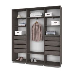 МАРТИН Шкаф-купе с зеркалом Анкор темный (2200*450) М422 в Кургане - kurgan.mebel24.online | фото 4